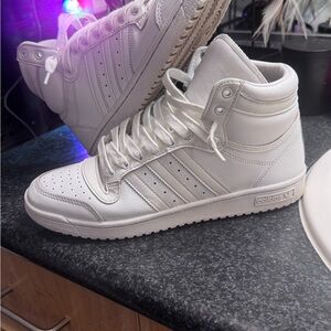 Adidas top ten triple white